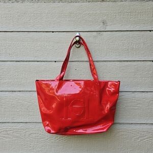 Good Girl Carolina Herrera large red tote bag
